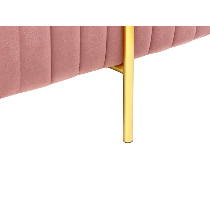 Mazon Velvet Upholstered Bench, Pink