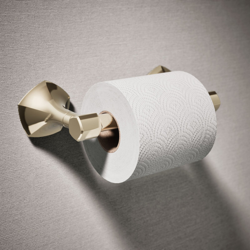 Occasion Pivoting Toilet Paper Holder, Vibrant French Gold