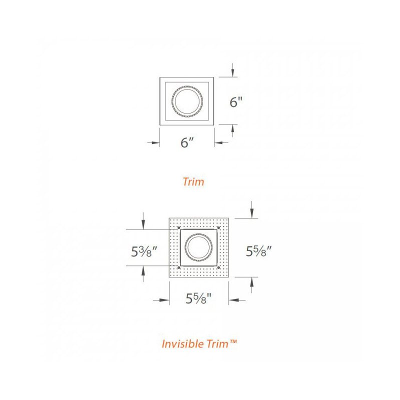 Boîtier encastré encastré à tension de ligne avec garniture multi-spots, blanc