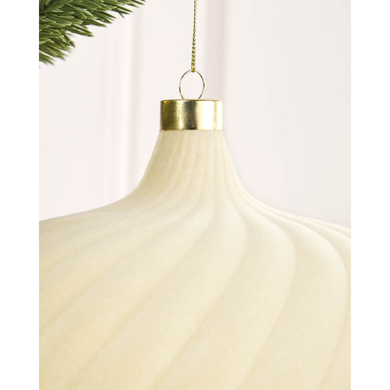 Polystyrene Shatterproof Bauble, 20.1 cm H x 20 cm W x 20 cm D, Latte