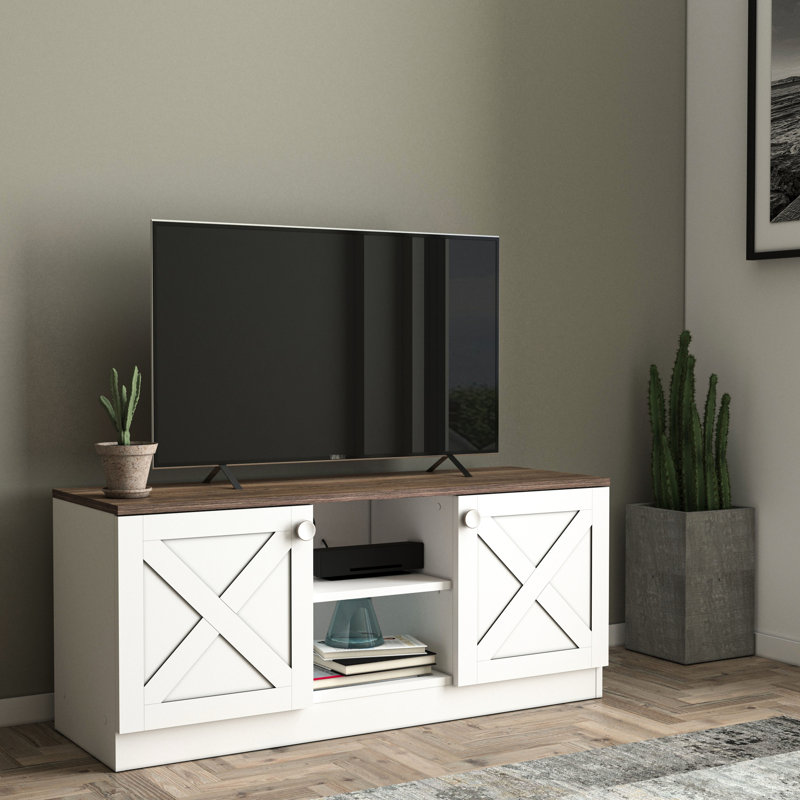 Meuble télé 2 armoires en bois