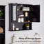 Shrewsbury Black Bathroom Mirror Cabinet