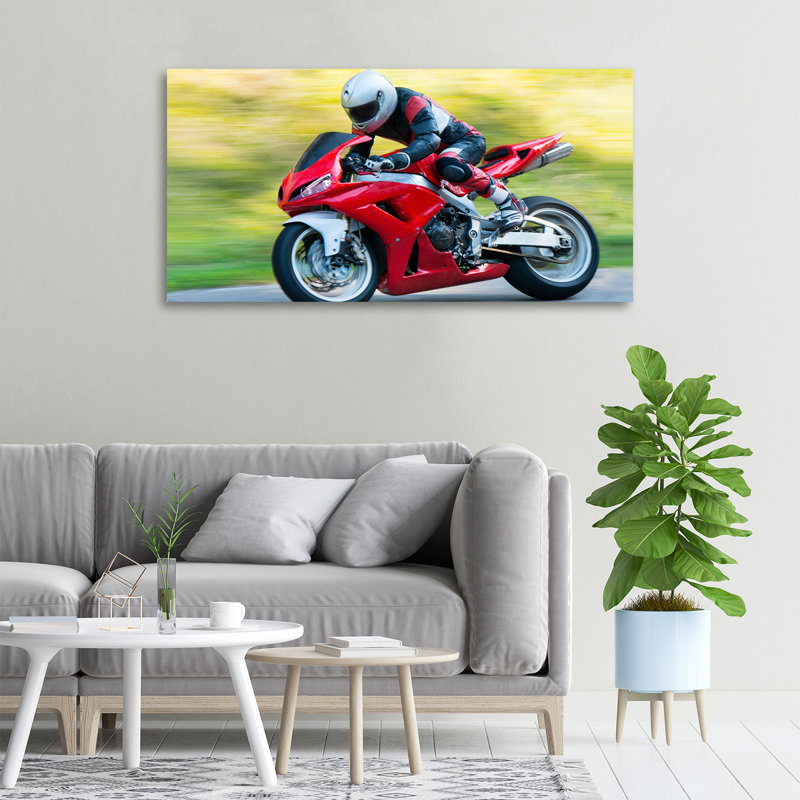 Motorcycle - Wrapped Canvas Print