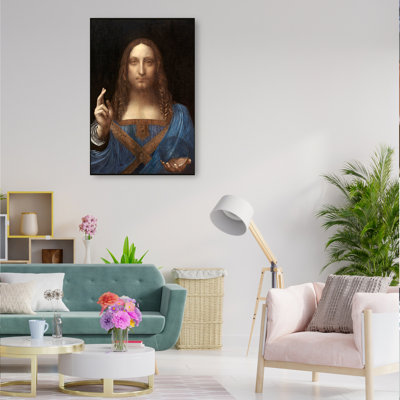 " Portrait Of Christ In “Salvator Mundi” By Leonardo Da Vinci " by Leonardo Da Vinci
