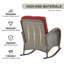 Ensemble de chaises berçantes en osier avec table d'appoint Esquer-689118807-689118809