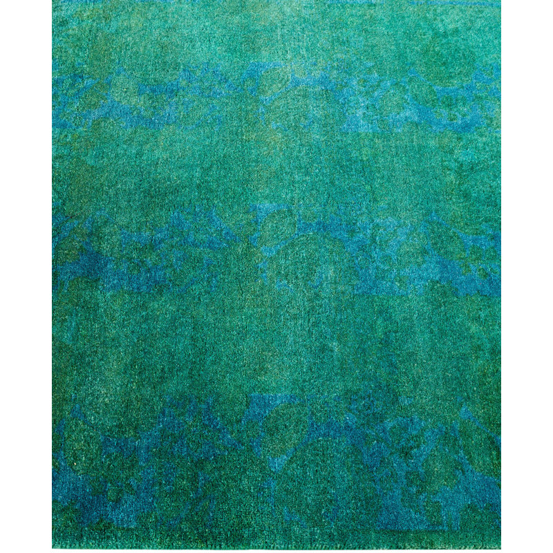 Overdyed One-of-a-Kind Runner 2'9" x 4'2" Hand Knotted Area Rug