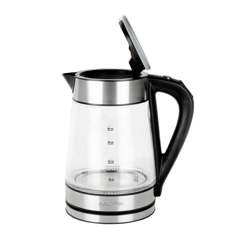 Kalorik 1.7 qt. Glass Electric Tea Kettle