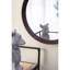 Miroir mural 20 po x 1,5 po en bois de manguier. Article de décoration de salle de bain et de vestibule. Cadre solide de 19,8 po x 19,8 po x 1,3 po, 4,3 lb, décor transitionnel brun foncé de 20 po pour le vestibule. Couleur-926220536-926220541