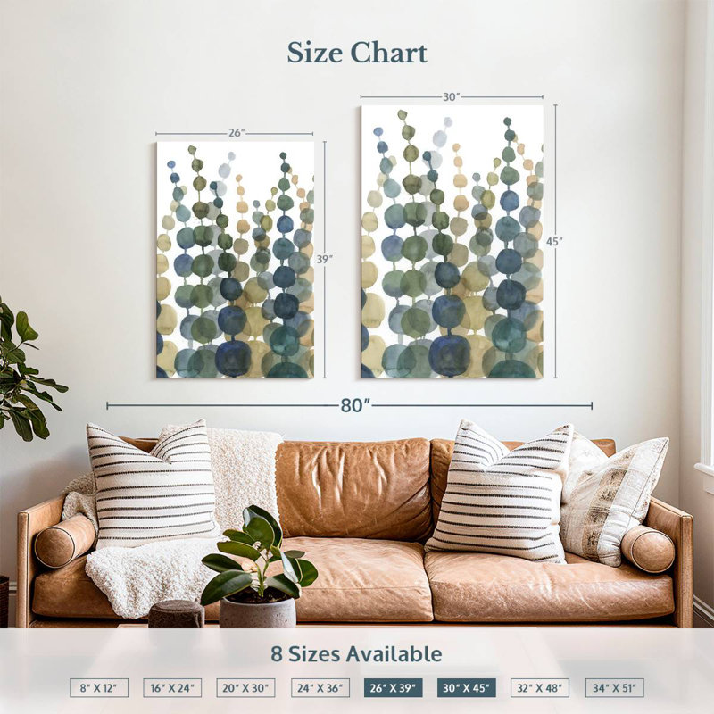 Avery Pompom Botanical II, 39" H x 26" W