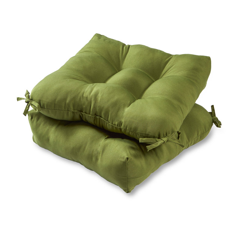 Coussin de chaise de salle à manger d'extérieur Shipton, 2, Vert Summerside