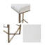 Backless Upholstered Counter Stool 26"H