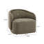 Living Amanda Green Accent Chair Curved Boucle