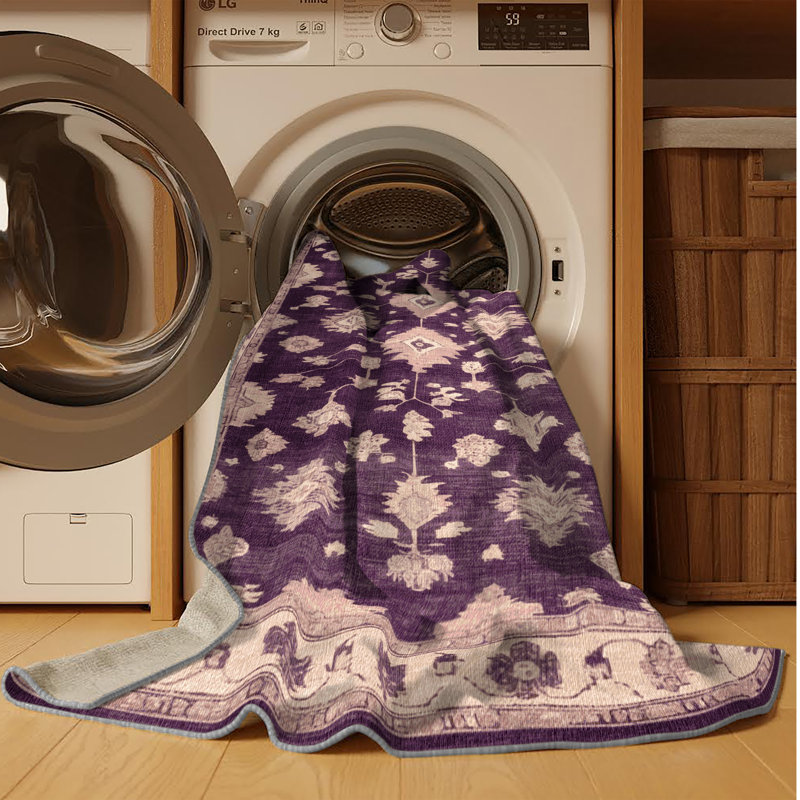 Tapis brun lavable à la machine, Rectangle 2 pi x 3 pi