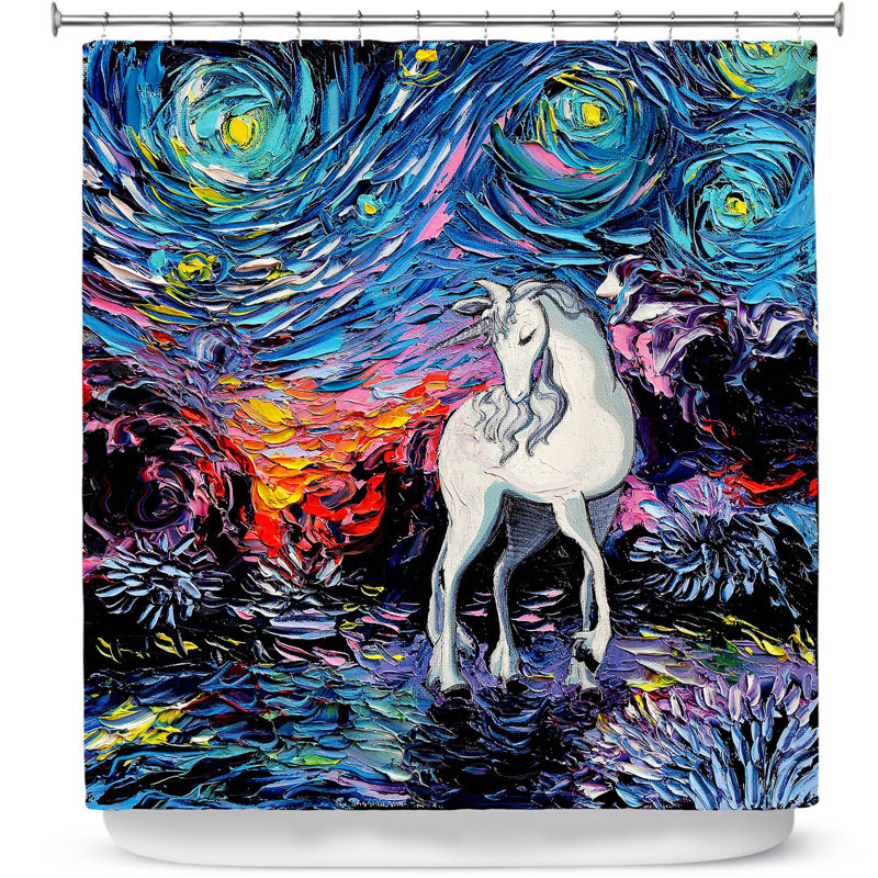 Rideau de douche en licorne simple van gogh regrette