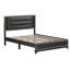 Lit pour grand lit tapissier noir Pu
