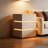 3-Drawer Smart Nightstand with LED  Light-1557774915