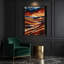 Aquarelle, paysage, 76, art mural sur toile brune-938836899