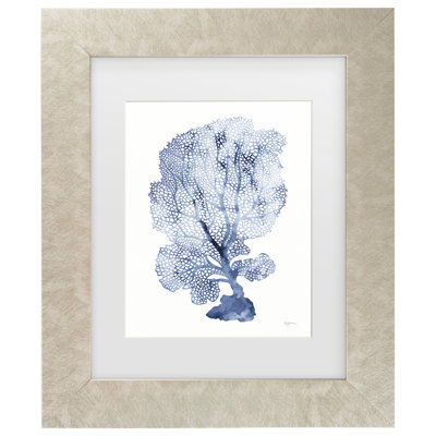 Bolog Mary Urban Shibori Coral II Matted Framed Art