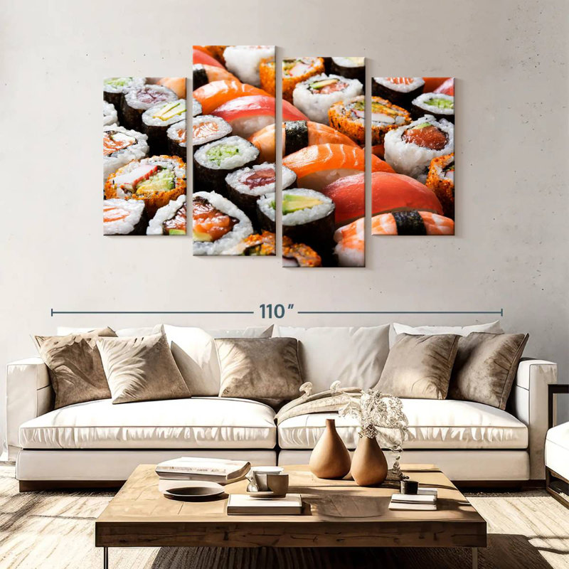 Yarlin Sushi Set, 54" H x 84" W