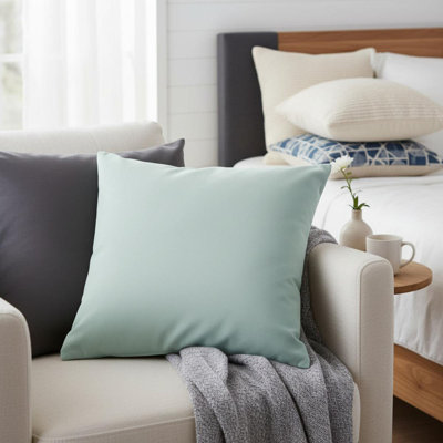 Coussins, carré 18 X 18, insert inclus, jet décoratif, accent, canapé, canapé, chambre à coucher, polyester bleu hypoallergénique, moderne