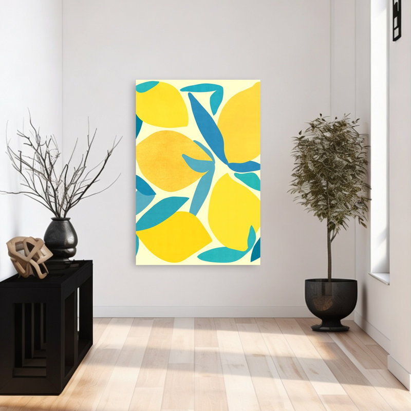 Reproduction d'art mural Lemon Shapes, 48" H x 32" W