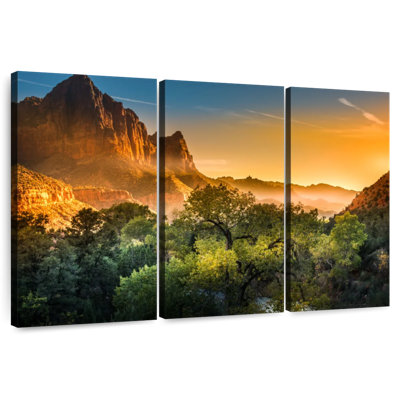 Coucher de soleil sur le parc national Harnek Zion