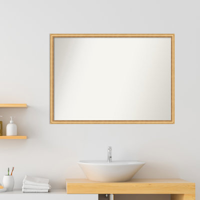 Carleena Solid Wood Wall Mirror