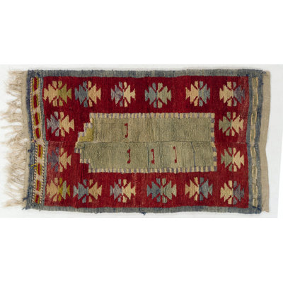 Tapis unique noué à la main vintage Tulu de Turquie centrale