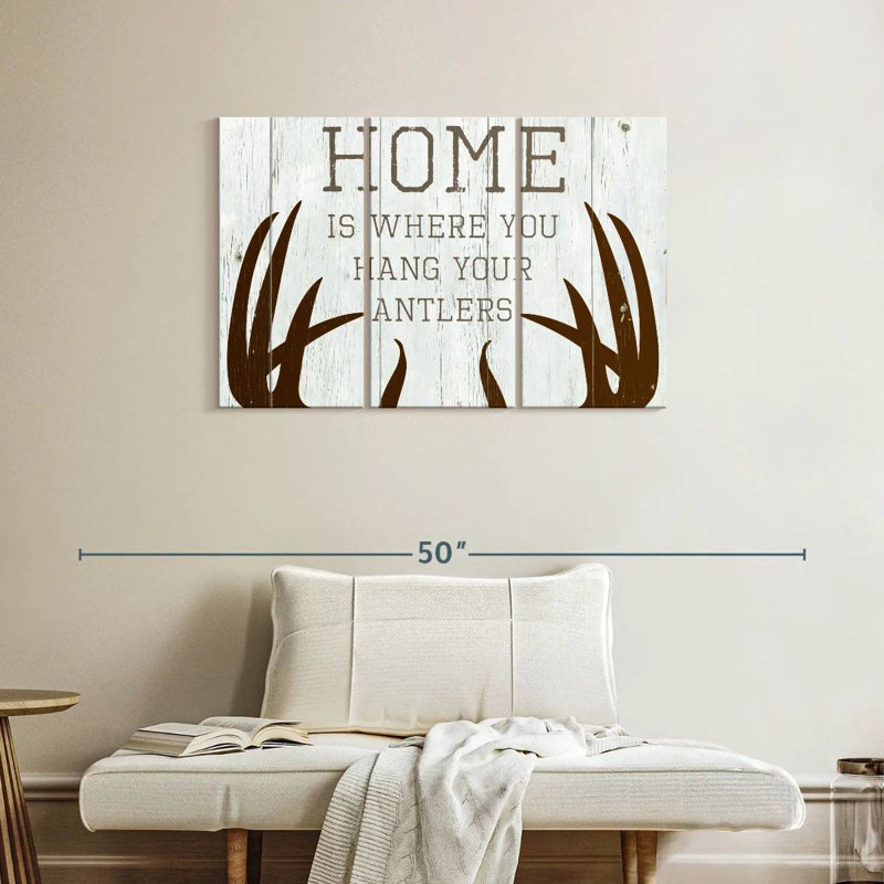 Kema Hang Your Antlers Wall Sign, 24" H x 38" W