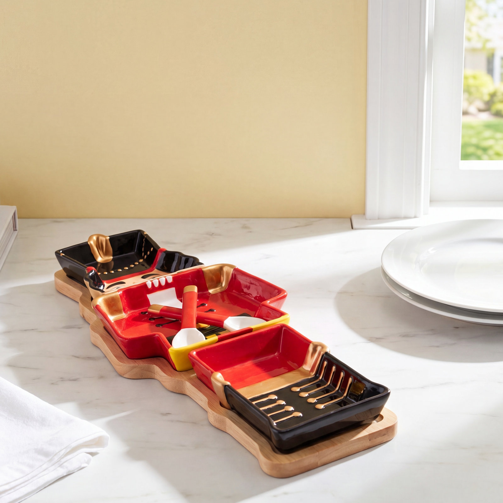 League Divided Serving Dish