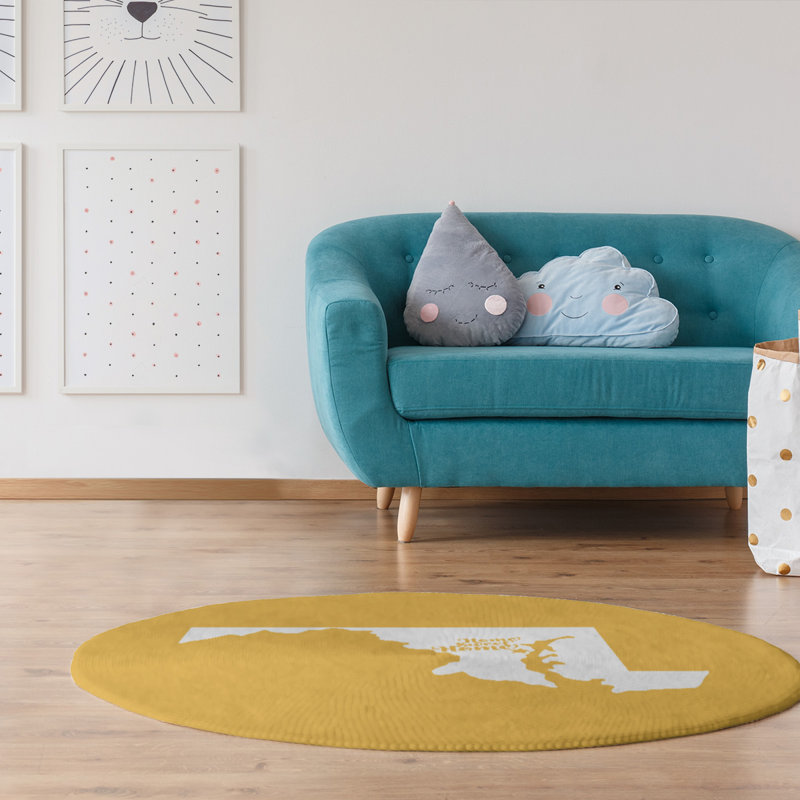 Tapis en poly-chenille annapolis à la maison, Rond 5 pi