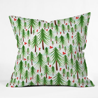 Heather Dutton Christmas Tree Farm Euro Pillow