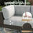  8-Piece Wicker Rattan Patio Furniture Set, Deep Seating Outdoor Modular Sectional Sofa Conversation Set with Thick Cushions for Lawn, Garden-787194257