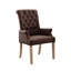 Chaise de salle à manger rembourrée avec accoudoirs en tissu Amdad-1444740940-1408077783