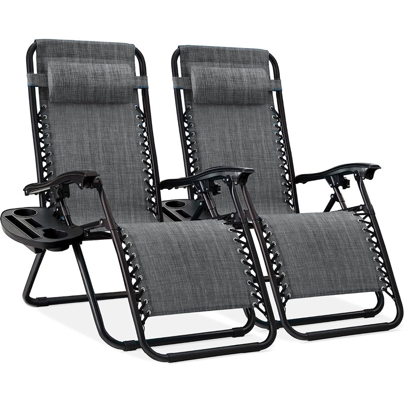 Sou Folding Zero Gravity Chair, Dark Gray