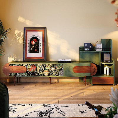 French Retro Style TV Storage Cabinet