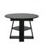 Table de salle à manger ronde extensible de 43,3 po à 59 po pour 4 à 8 personnes, table de salle à manger ovale moderne avec feuilles amovibles peu encombrante, base en bois avec tablette de rangement pour le salon de la cuisine-129879072