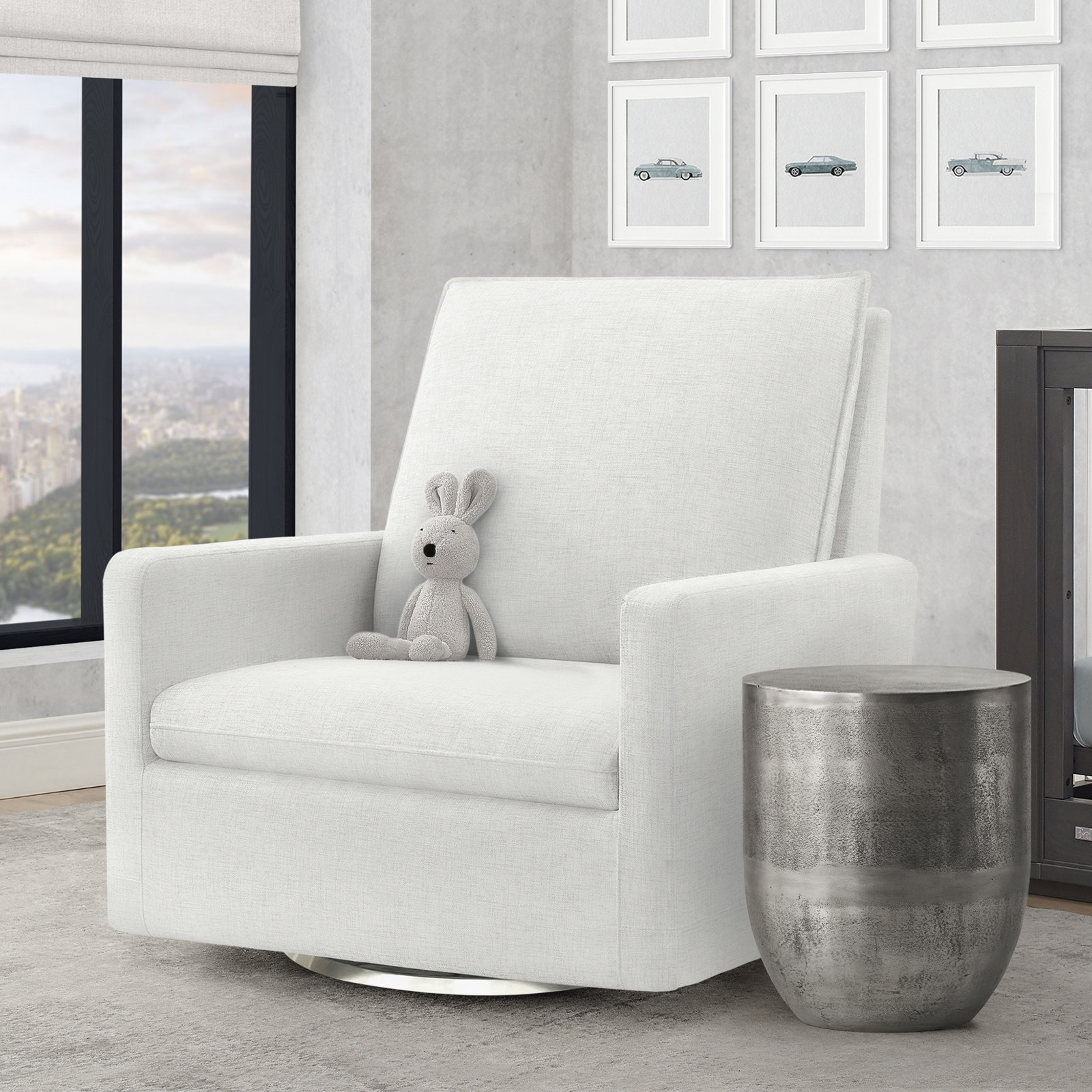 Stowe Chair And A Half Glider, Ivory