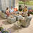 Outdoor Rocking Chair 8-piece Set-947965424-940200349