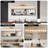 10-Light Modern Bathroom Vanity Light, E26 Socket (Bulbs Not Included)-535485381-535485401-535485383