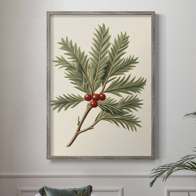 «Christmas Holiday Art», série 2 - CCLX III, reproduction encadrée - bois massif, H 11 po x l 9 po