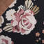Tapis floral en laine touffeté à la main noir / rose Abren-1731421185