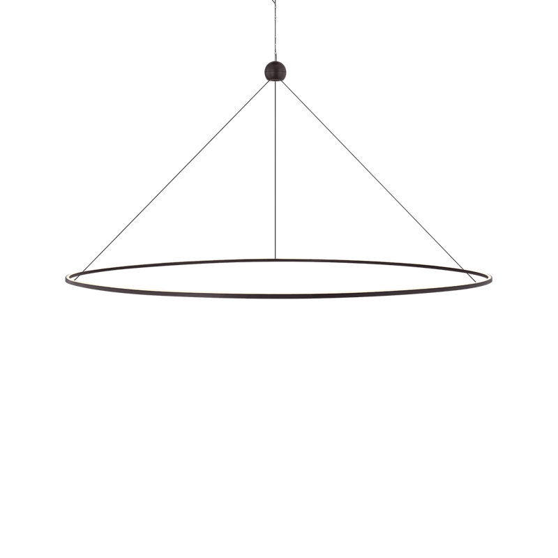 Lustre 2 lumières DEL Converge, 1875 lm, H 50,5 po x l 60 po x P 60 po, Laiton noir