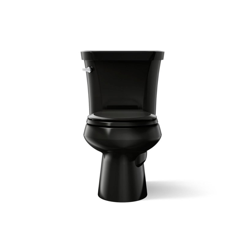 Wellworth® 1.6 GPF Round Two-Piece Toilet (Seat Not Included), Black