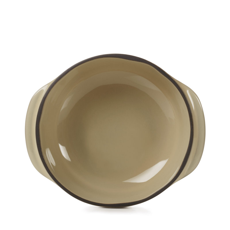Culinary Caractere Revol 0.78 qt. Non-Stick Ceramic Round Dutch Oven with Lid, Nutmeg