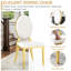 Chaise d'appoint en acier inoxydable Carterville-1033144138-1033144137