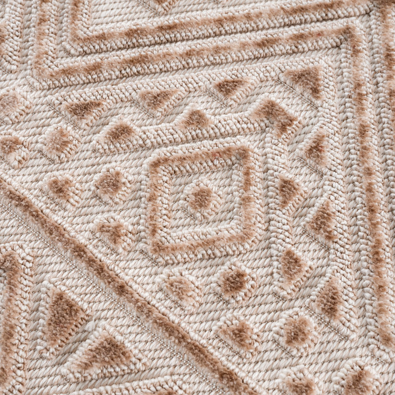 Geometric Indoor Rug, Rectangle 1'10" x 3'