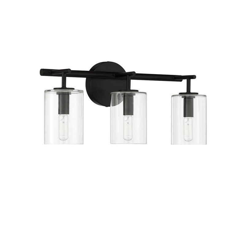 Éclairage pour meuble-lavabo 3 lumières Julessa, Noir