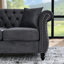 3 + 2 In Grey Velvet - Nailhead Trim For Sophistication, Structure Classic Design With Modern Twist, Build