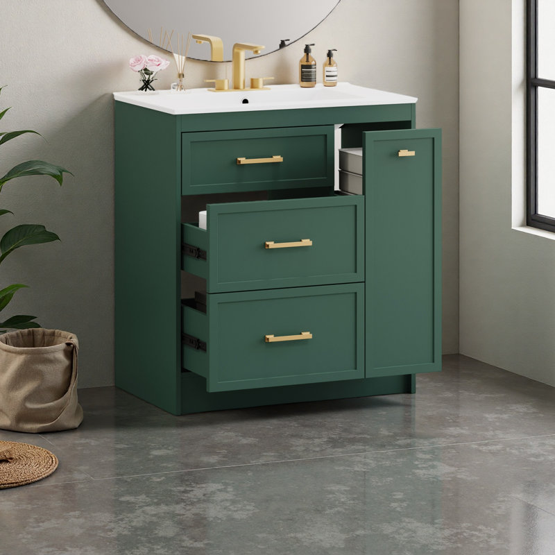 Classic 30" Bathroom Vanity Set, Green